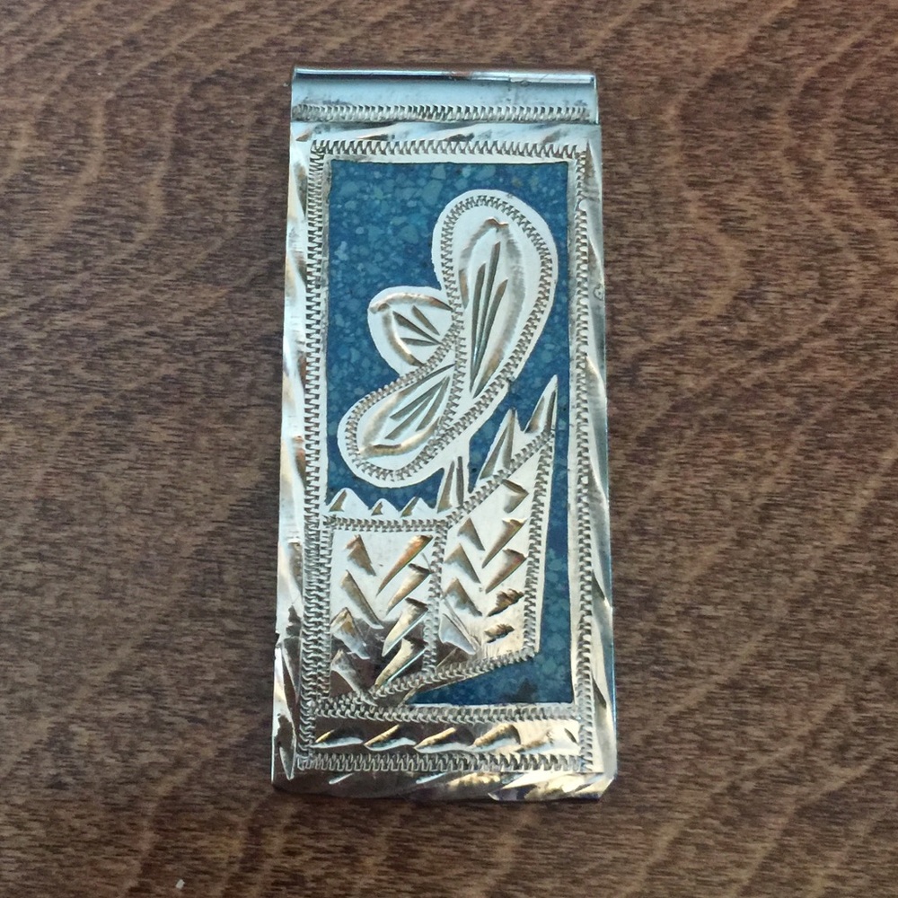 Sterling silver alpaca handmade money clip. Different designs listed separately.